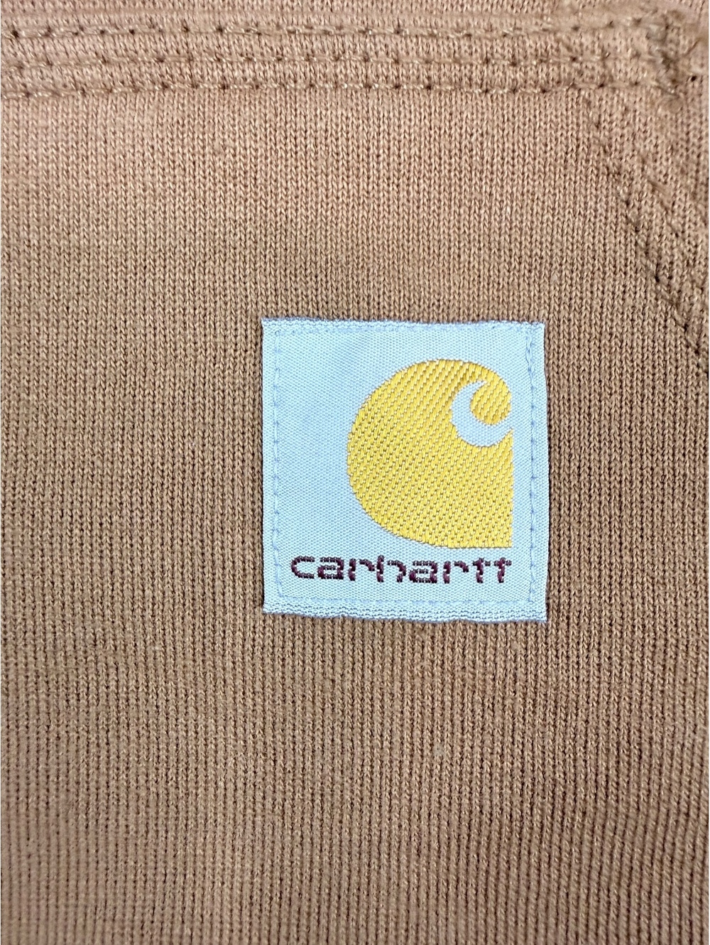 Carhartt XS Loose Fit Brown Hoodie with Sleeve Logo